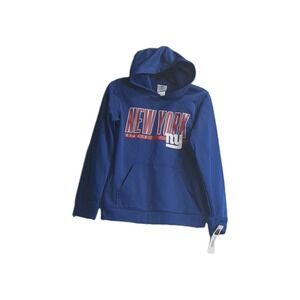 NWT NY Giants Football Hoodie Sweatshirt NFL Team Apparel Youth L 13-14 Blue